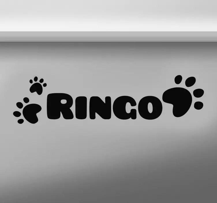 Klistermärke för anpassad för hundnamn - Tenstickers