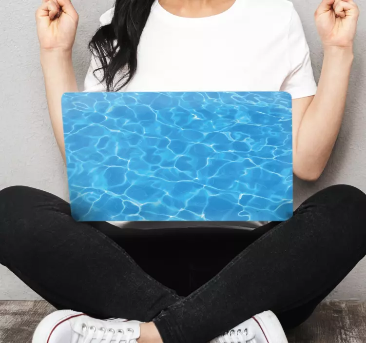 Vatten textur laptop skal dekal - Tenstickers