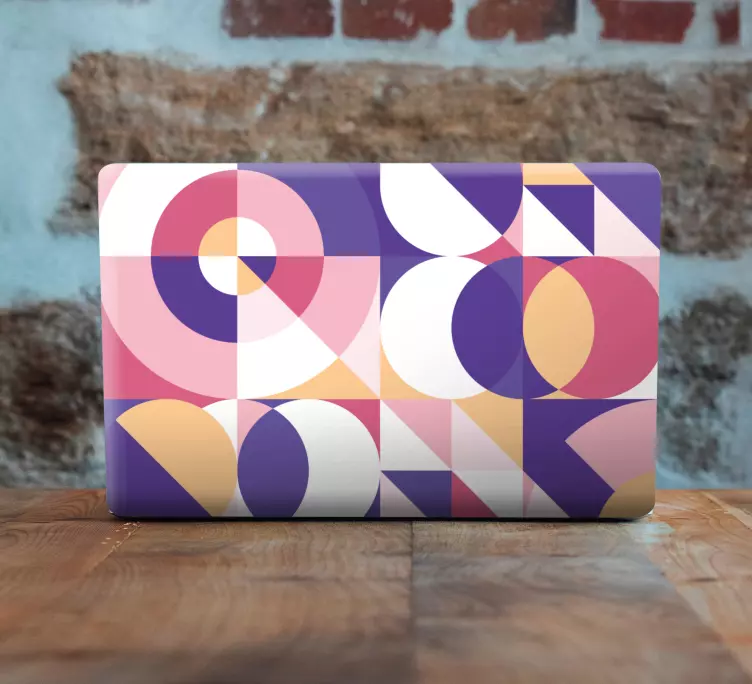 Klistermärke för bärbar livlig geometrisk konfiguration - Tenstickers