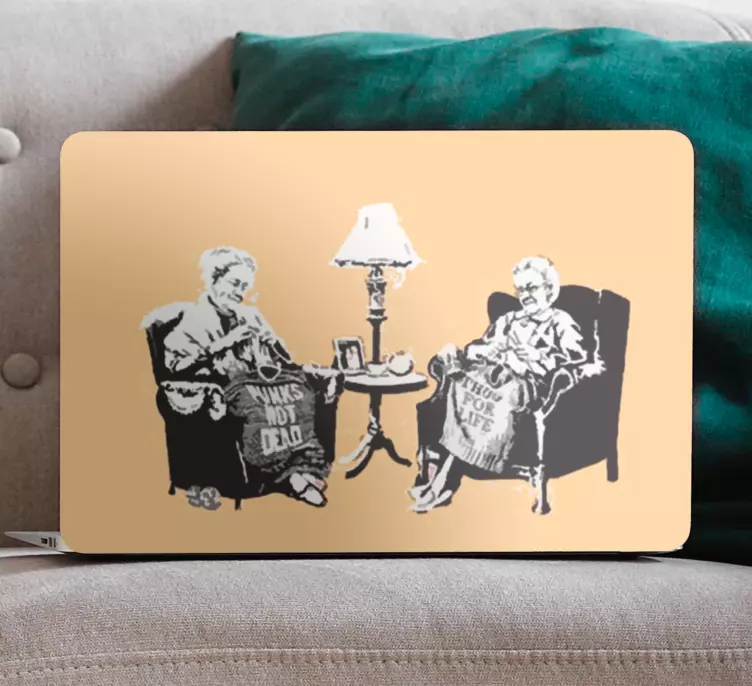 Klistermärke för bärbar mormödrar dela visdom - Tenstickers