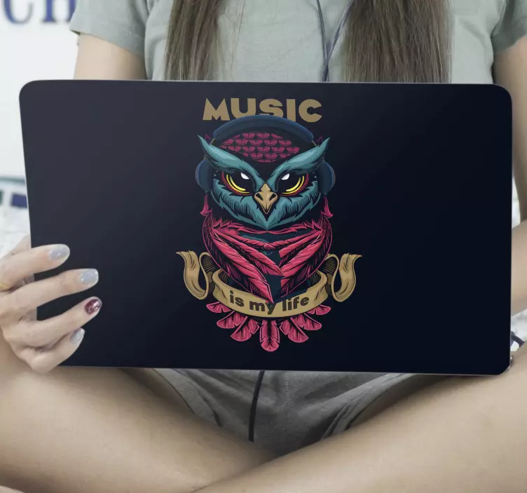 Klistermärke för bärbar musik är min passion - Tenstickers