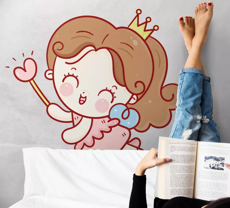 Klistermärke för barn charmig Älva barn - Tenstickers