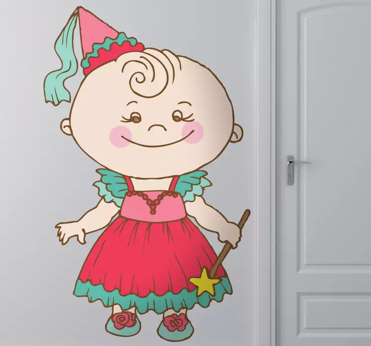 Klistermärke för barn lekfullt baby karaktär - Tenstickers