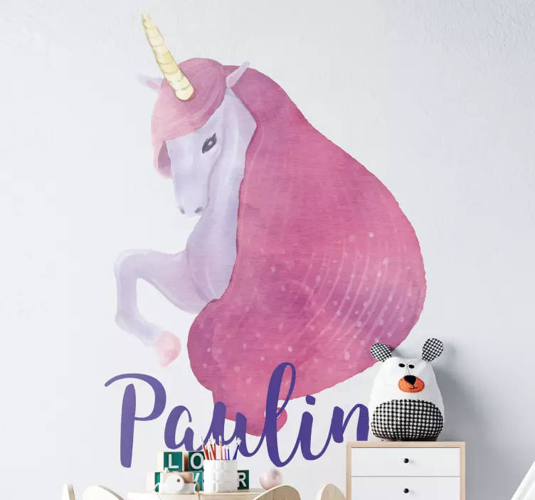 Klistermärke för barn med enhörningsdesign - Tenstickers