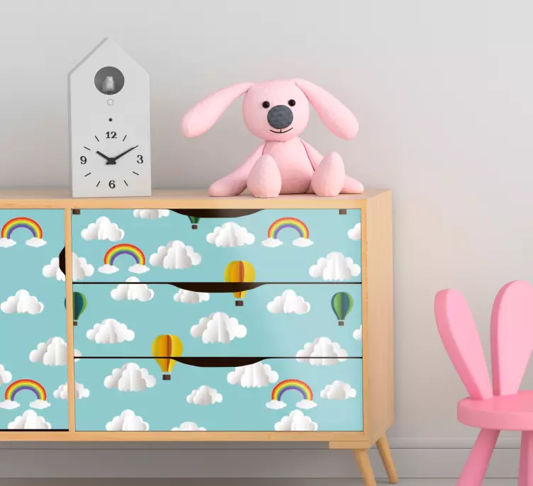 Klistermärke för barn med färgglada luftballonger - Tenstickers