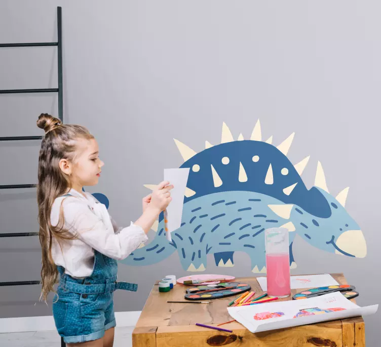 Klistermärke för barn med söt dinosaurie grafik - Tenstickers
