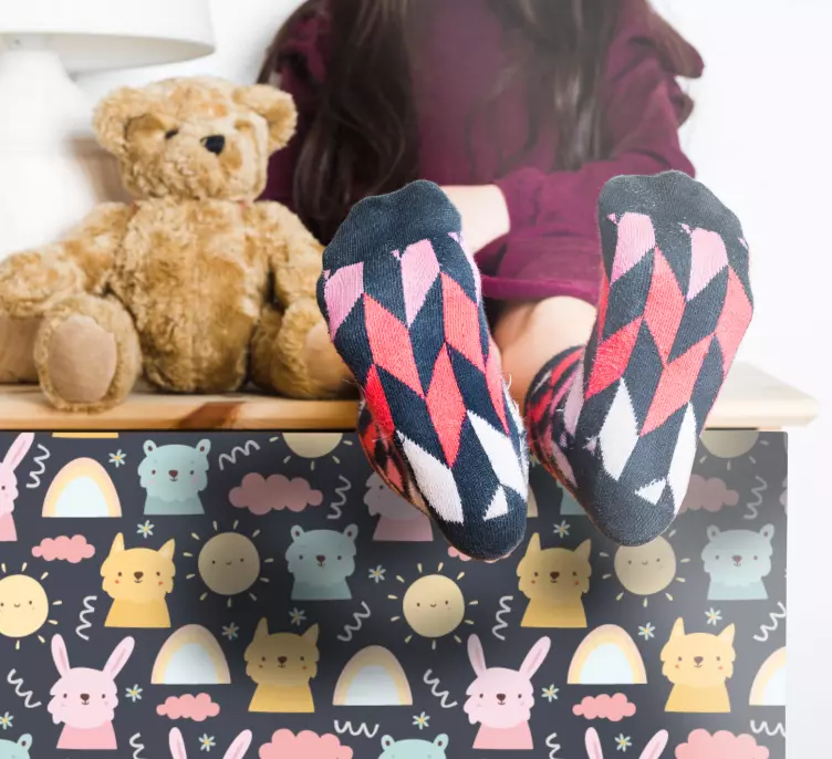 Klistermärke för barn med söta djurmotiv - Tenstickers