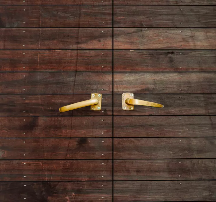 Klistermärke för dörr klassisk träentré - Tenstickers