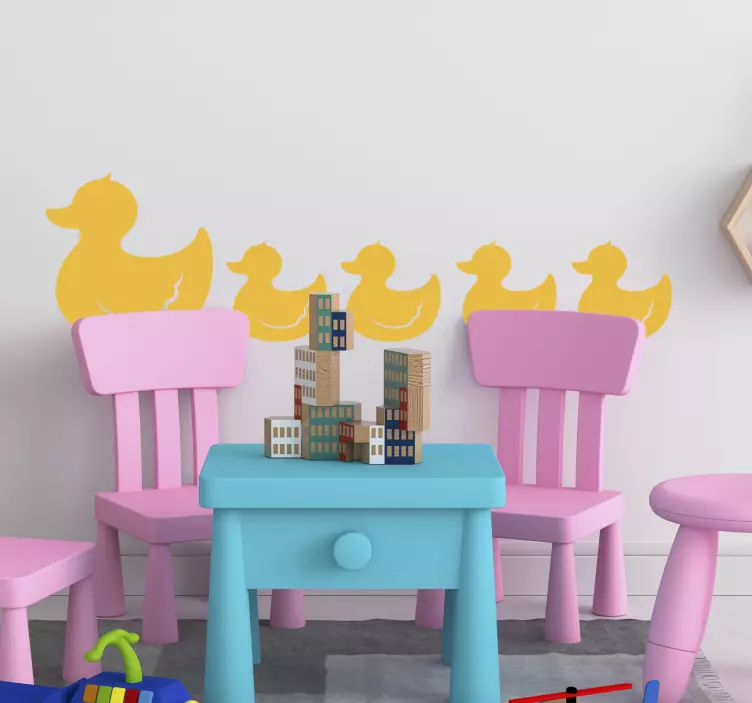 Klistermärke för vägg för gummiand - Tenstickers