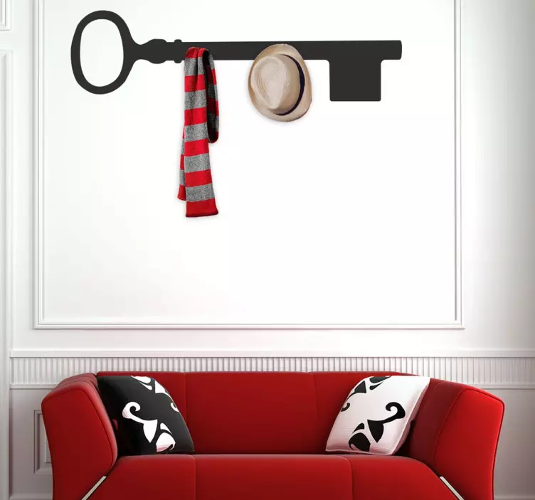 Nyckel hängande rack klistermärke för dig - Tenstickers