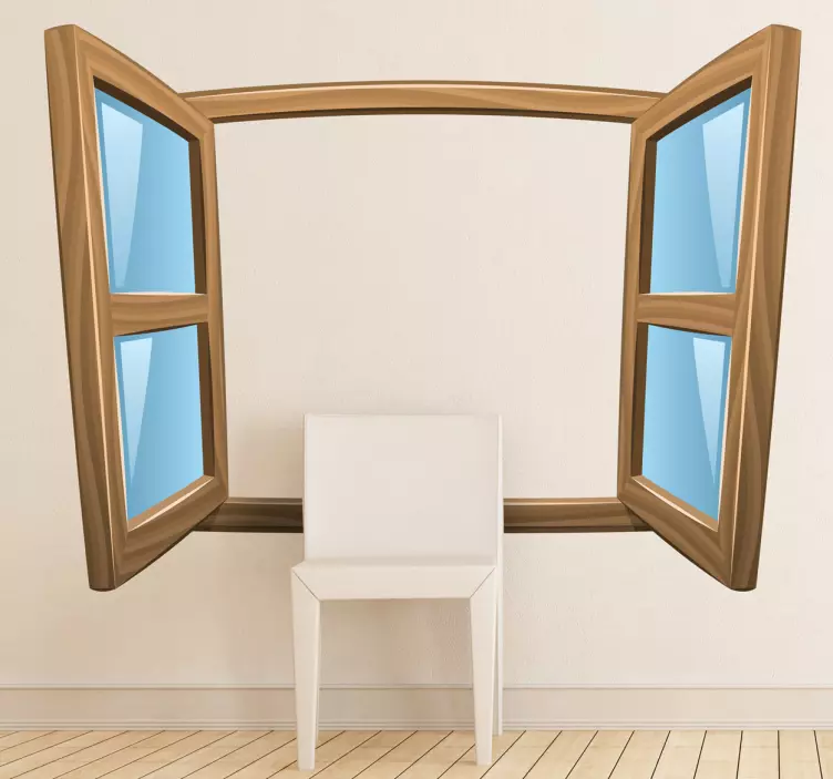 Klistermärke för öppet fönster - Tenstickers