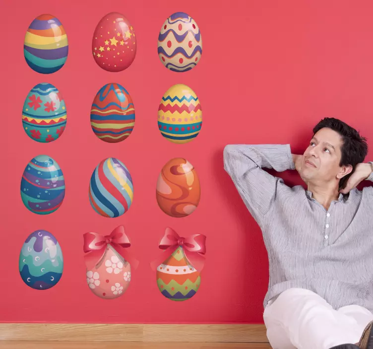 Klistermärke för påskägg - Tenstickers
