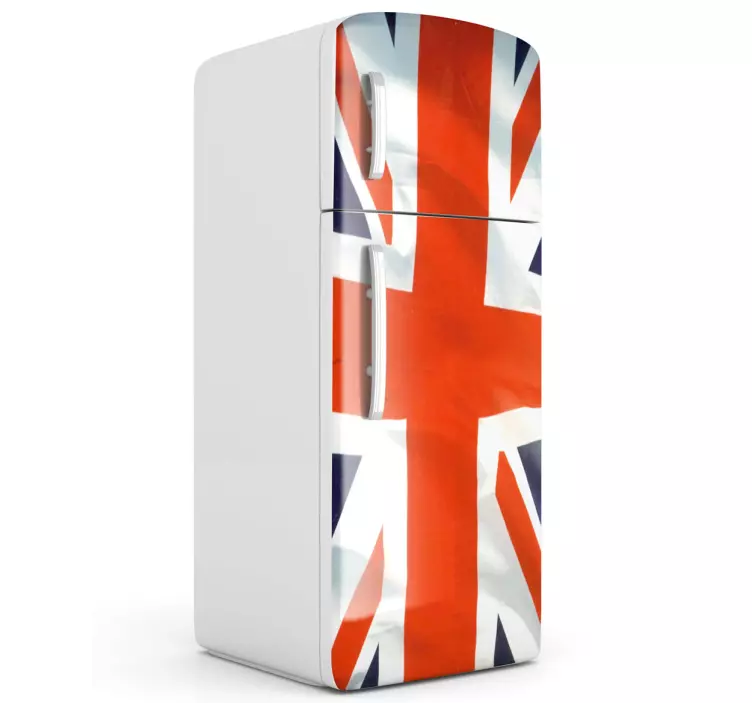 Klistermärke för union jack kylskåp - Tenstickers