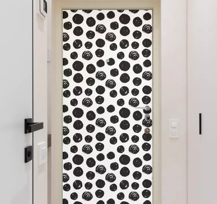 Klistermärke med borstad prickmönster - Tenstickers