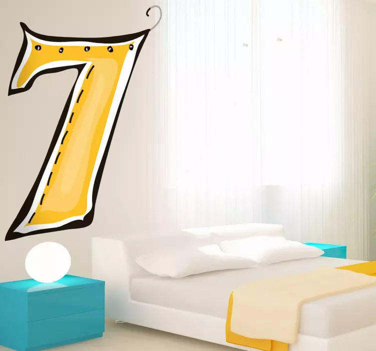 Klistermärke nummer 7 - Tenstickers