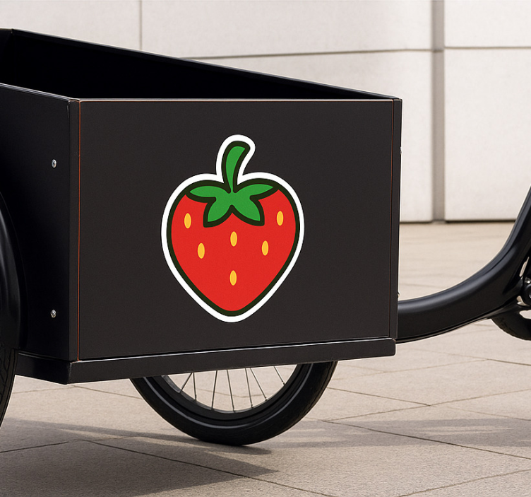 Klistermärken till cykel söt körsbär jordgubb - Tenstickers