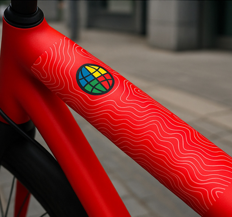 Klistermärken till cykel world tour topografi - Tenstickers