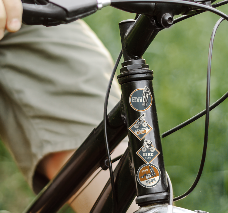 Design av cykelset klistermärken till cykel - Tenstickers