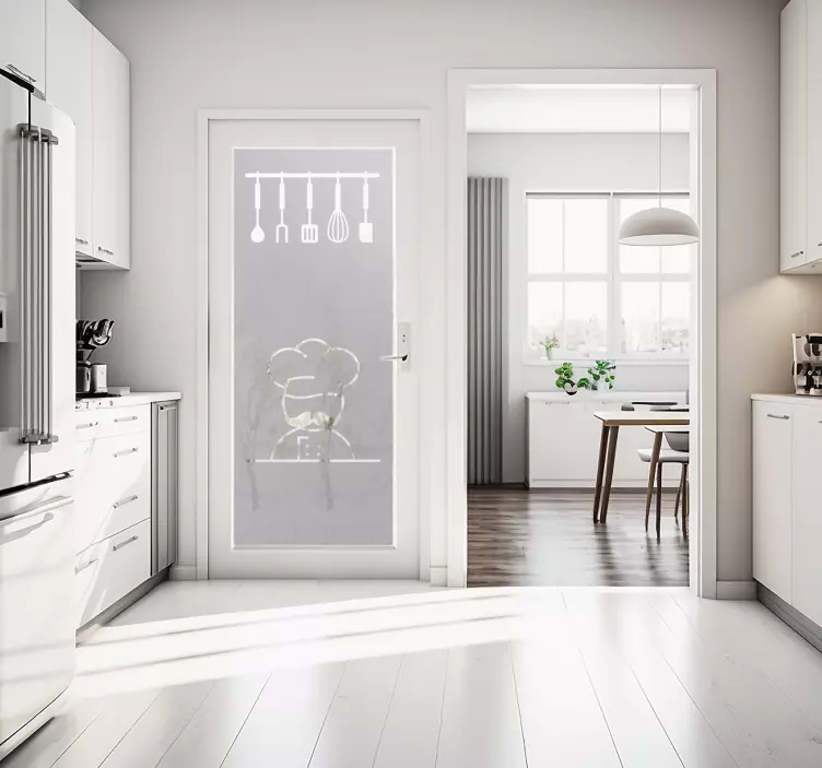 Kök matlagning varor dörr klistermärke - Tenstickers