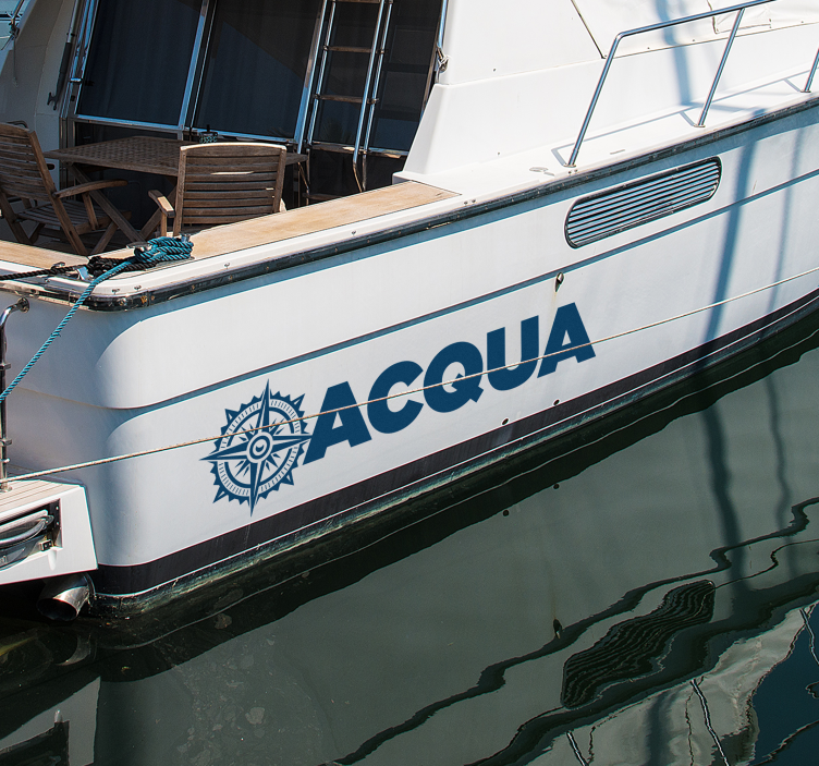 Kompassrosen Namn klistermärke - Tenstickers