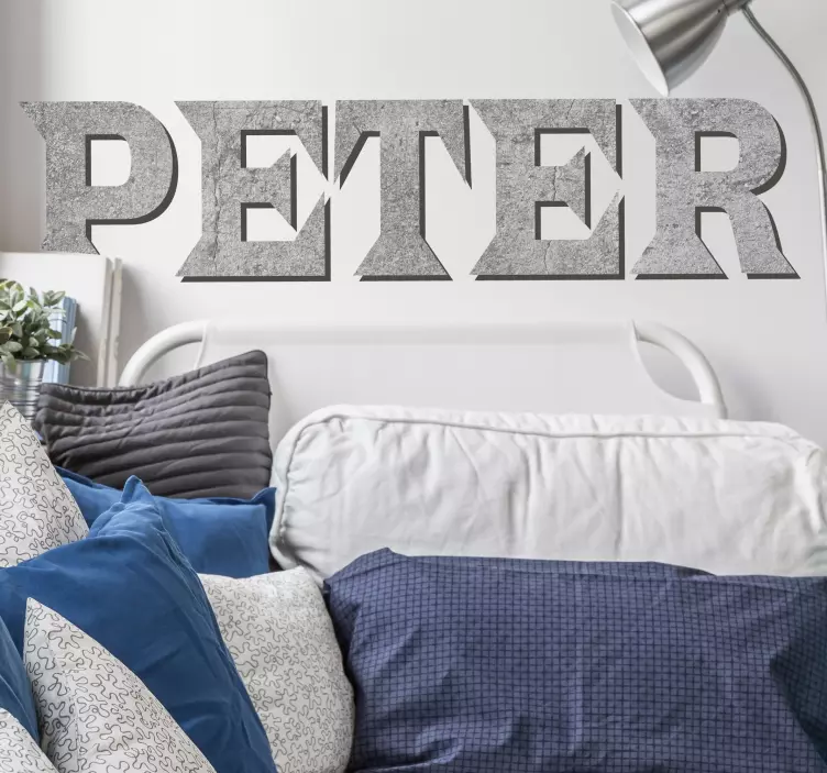 Konkret namneffekt personlig dekal - Tenstickers