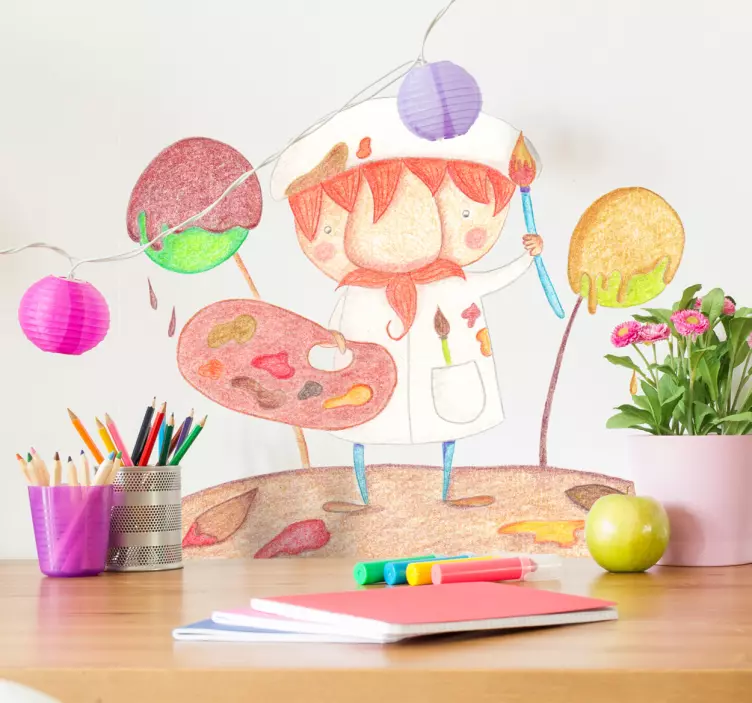 Kreativ serietecknare klistermärke för barn - Tenstickers