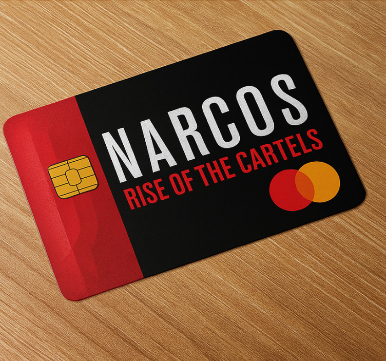Kreditkort klistermärke narcos mastercard wrap - Tenstickers