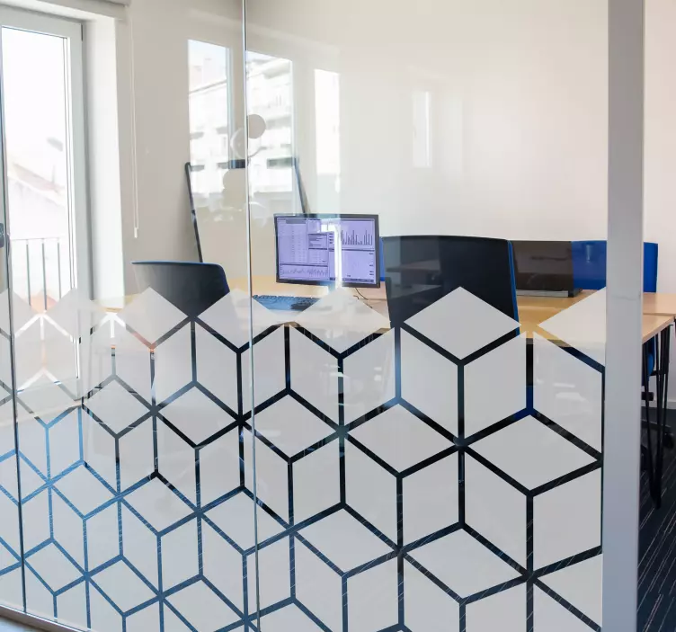 Kubiska geometriska Väggklistermärken formulär - Tenstickers