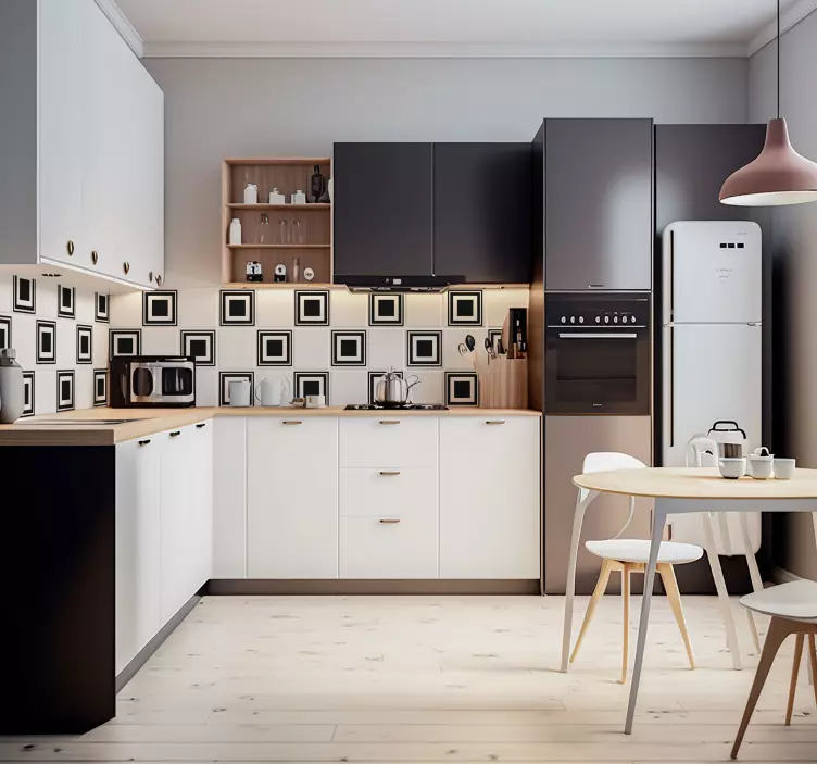 Kvadrater för kakel Väggklistermärken - Tenstickers