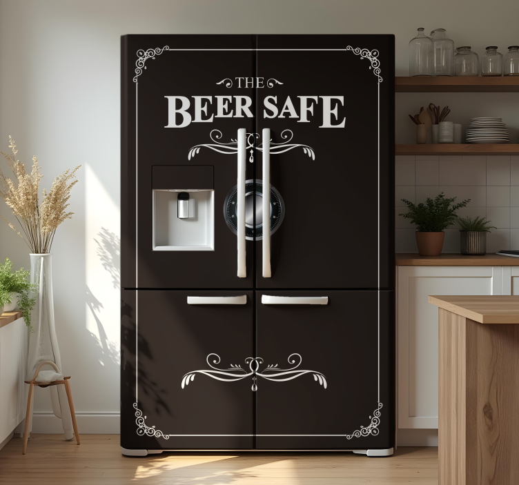 Kylklistermärke ”beer safe” fras - Tenstickers