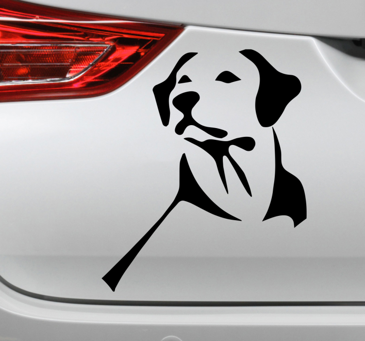Labrador retriever hund bil klistermärke - Tenstickers