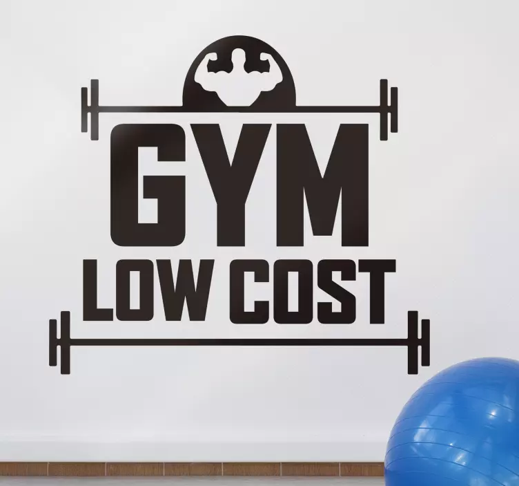 Låg kostnad gym vägg klistermärke - Tenstickers