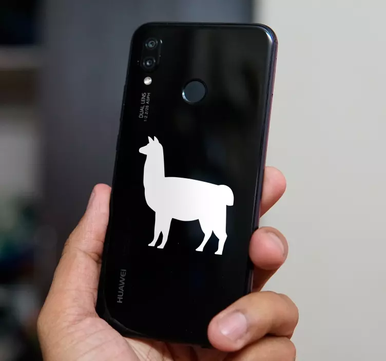 Lama siluett Huawei klistermärke - Tenstickers