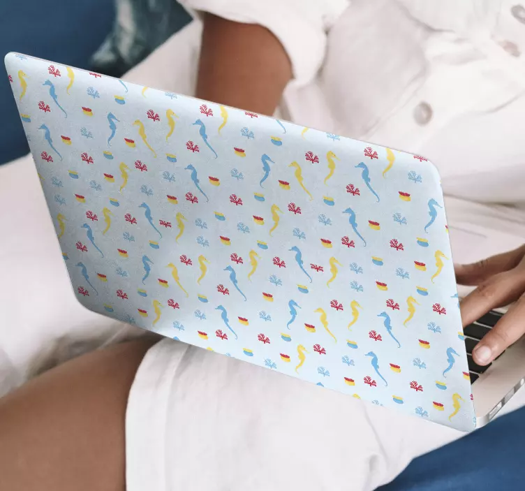 Lekfulla havdjur klistermärke för bärbar - Tenstickers