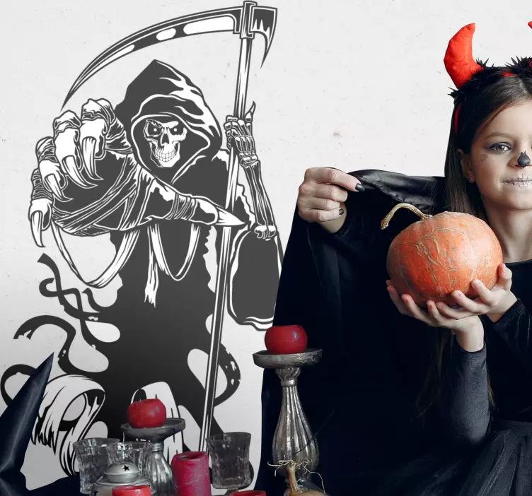 Liemannen-figur Halloween klistermärke - Tenstickers