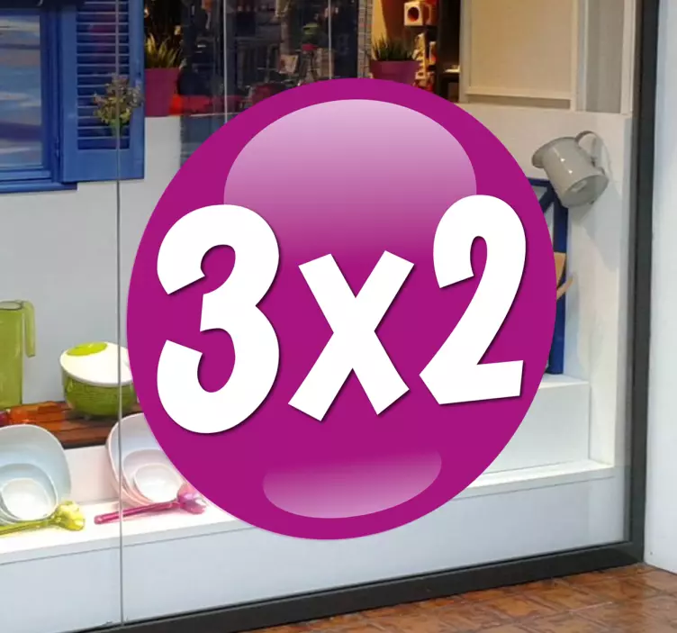 Lilor anpassningsbar reklamfönster klistermärke - Tenstickers