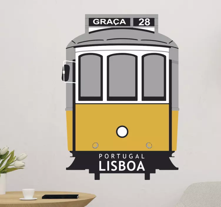 Lissabon-elektrisk väggdekor - Tenstickers