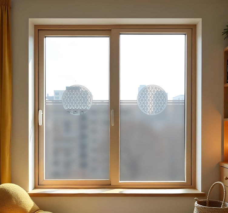 Livets blomma mandala Väggklistermärken djur - Tenstickers