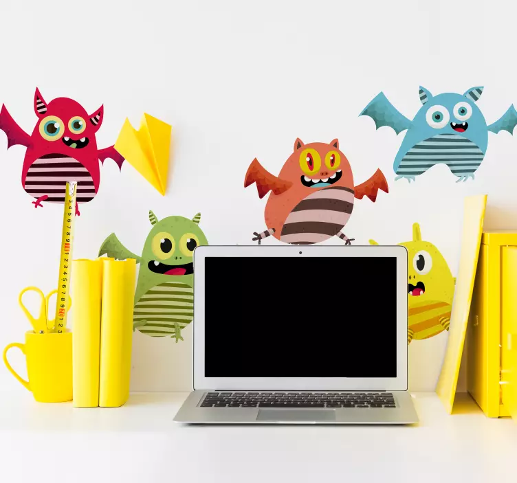 Livfulla animerade varelser klistermärke för barn - Tenstickers