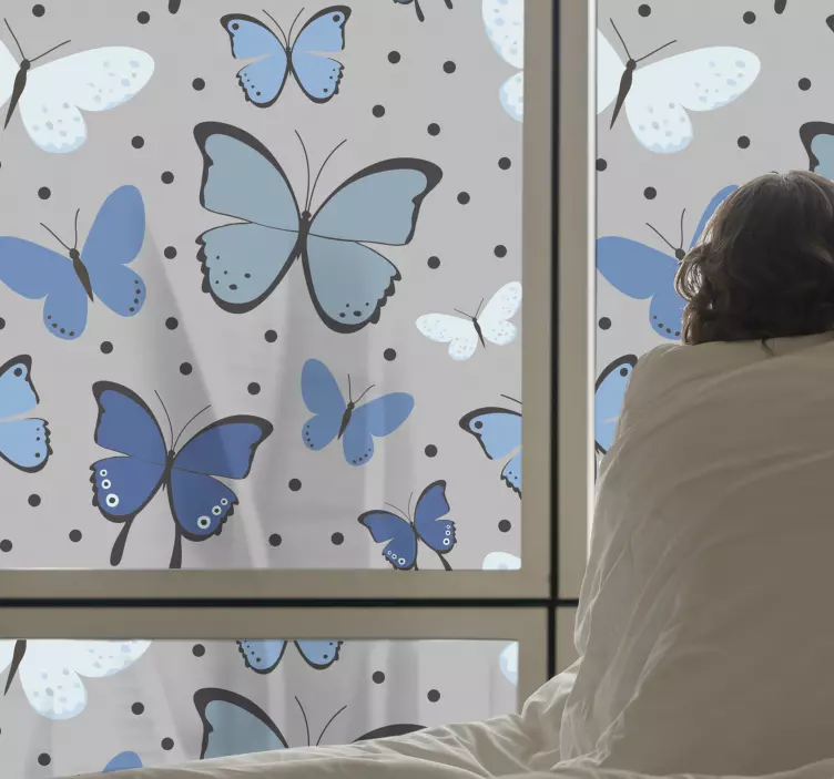 Livfullt fjärilsmotiv Väggklistermärken djur - Tenstickers