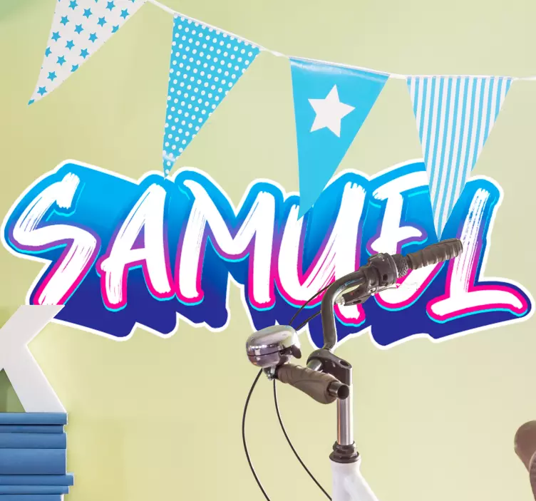 Ljus anpassad graffiti urban klistermärke - Tenstickers