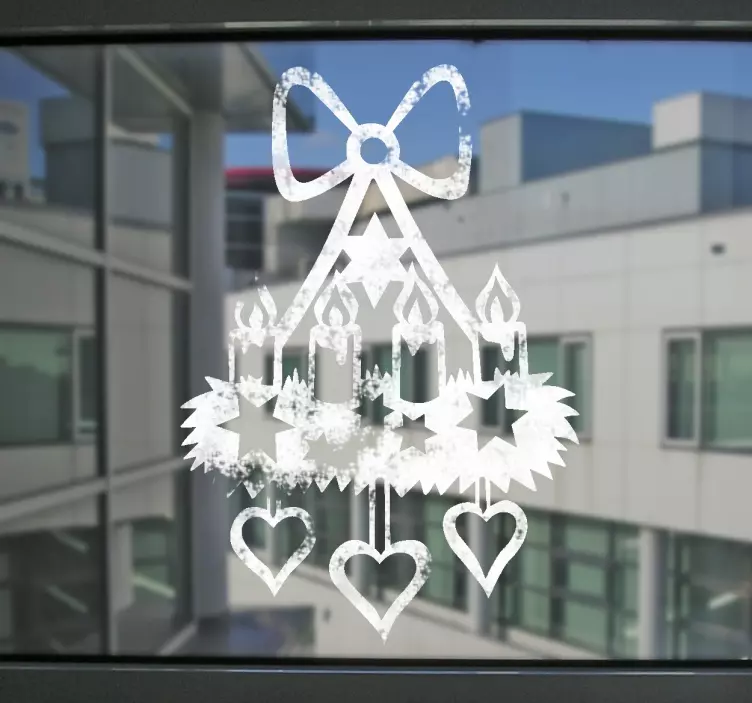 Ljus lampa jul dekal - Tenstickers