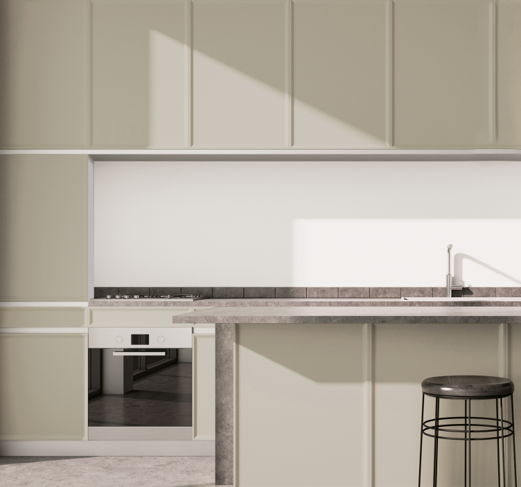 Ljusbeige lakan kök klistermärken - Tenstickers