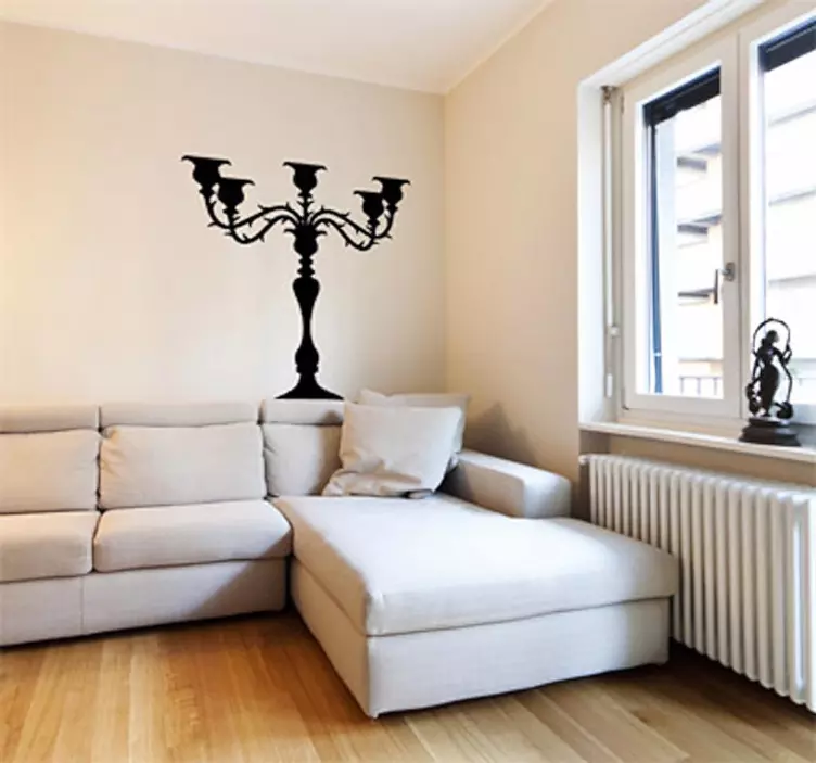 Ljusstake vägg klistermärke - Tenstickers