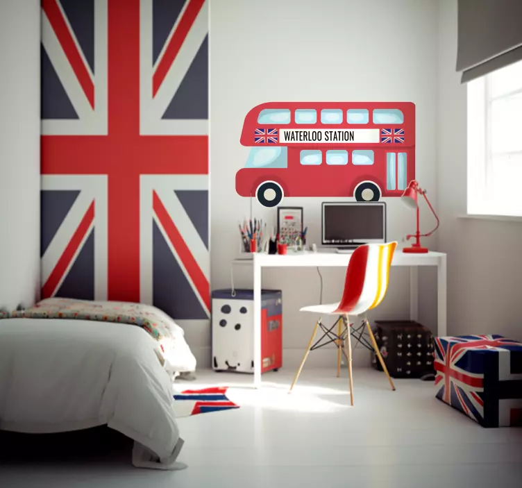 London buss anpassade london klistermärken - Tenstickers