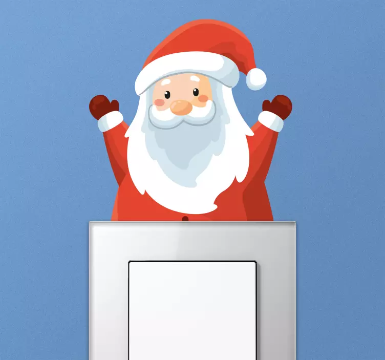 Glad jultomte klistermärke jul klistermärke - Tenstickers