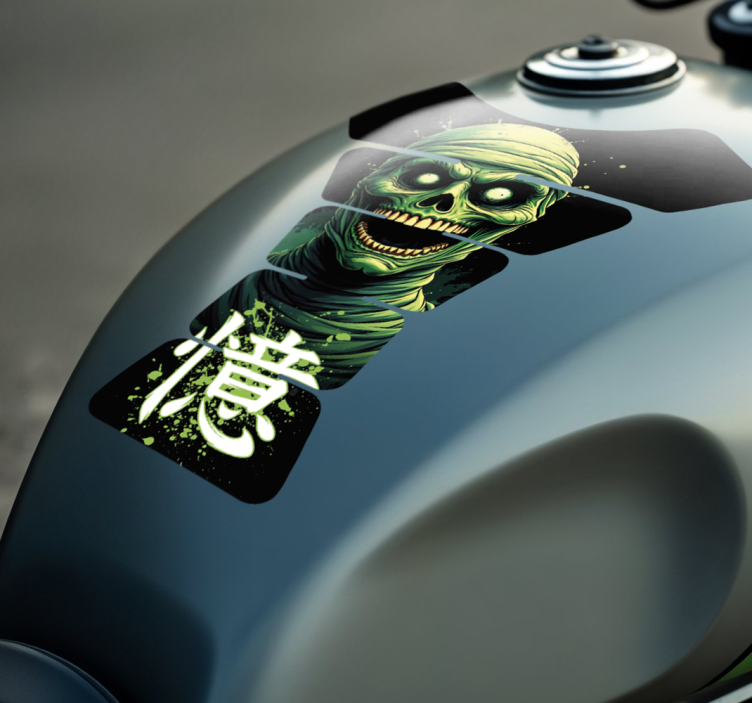 Mamma död motorcykelklistermärke - Tenstickers