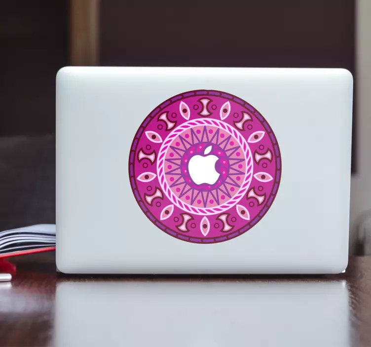 Mandala design laptop klistermärke - Tenstickers