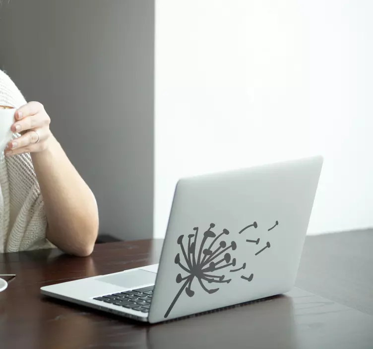 Maskros bärbar dator klistermärke - Tenstickers