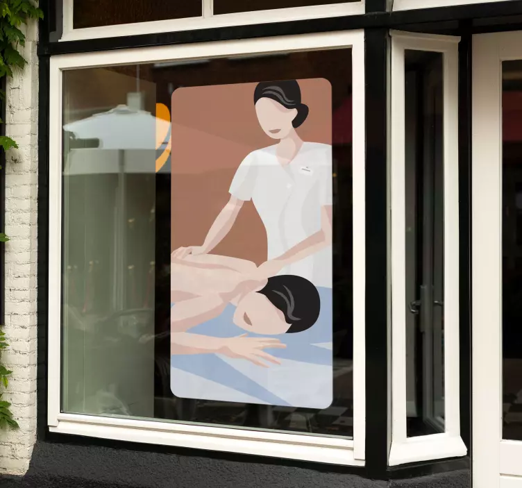 Massage väggmålning väggmålning - Tenstickers